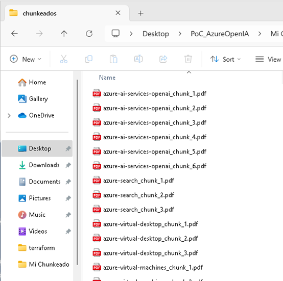 Configuración de datos